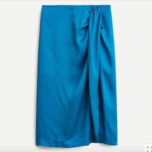 J Crew Blue Sarong Skirt